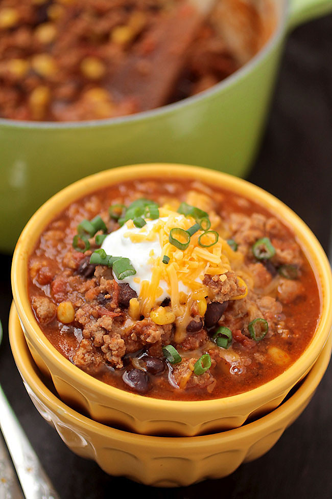 Turkey Black Bean Chili
 Turkey Corn and Black Bean Chili