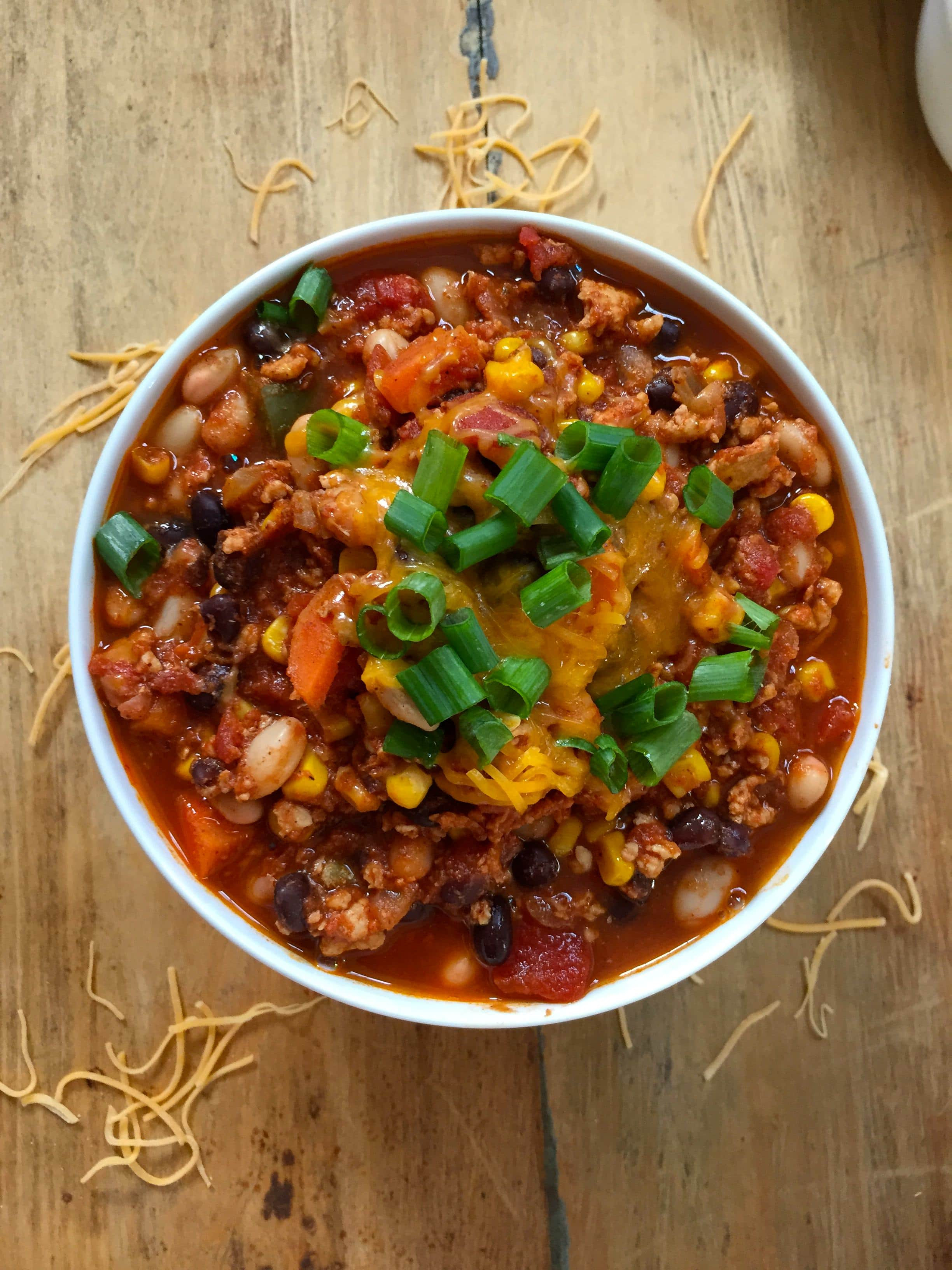 Turkey Black Bean Chili
 White and Black Bean Turkey Chili A Cedar Spoon