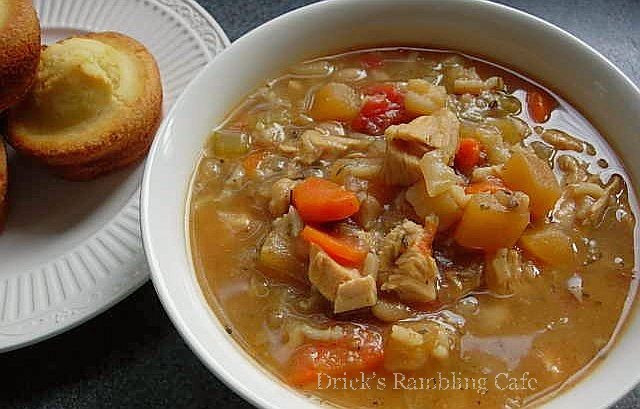 Turkey Bone Soup
 Bodacious Turkey Bone Soup Drick s Rambling Cafe