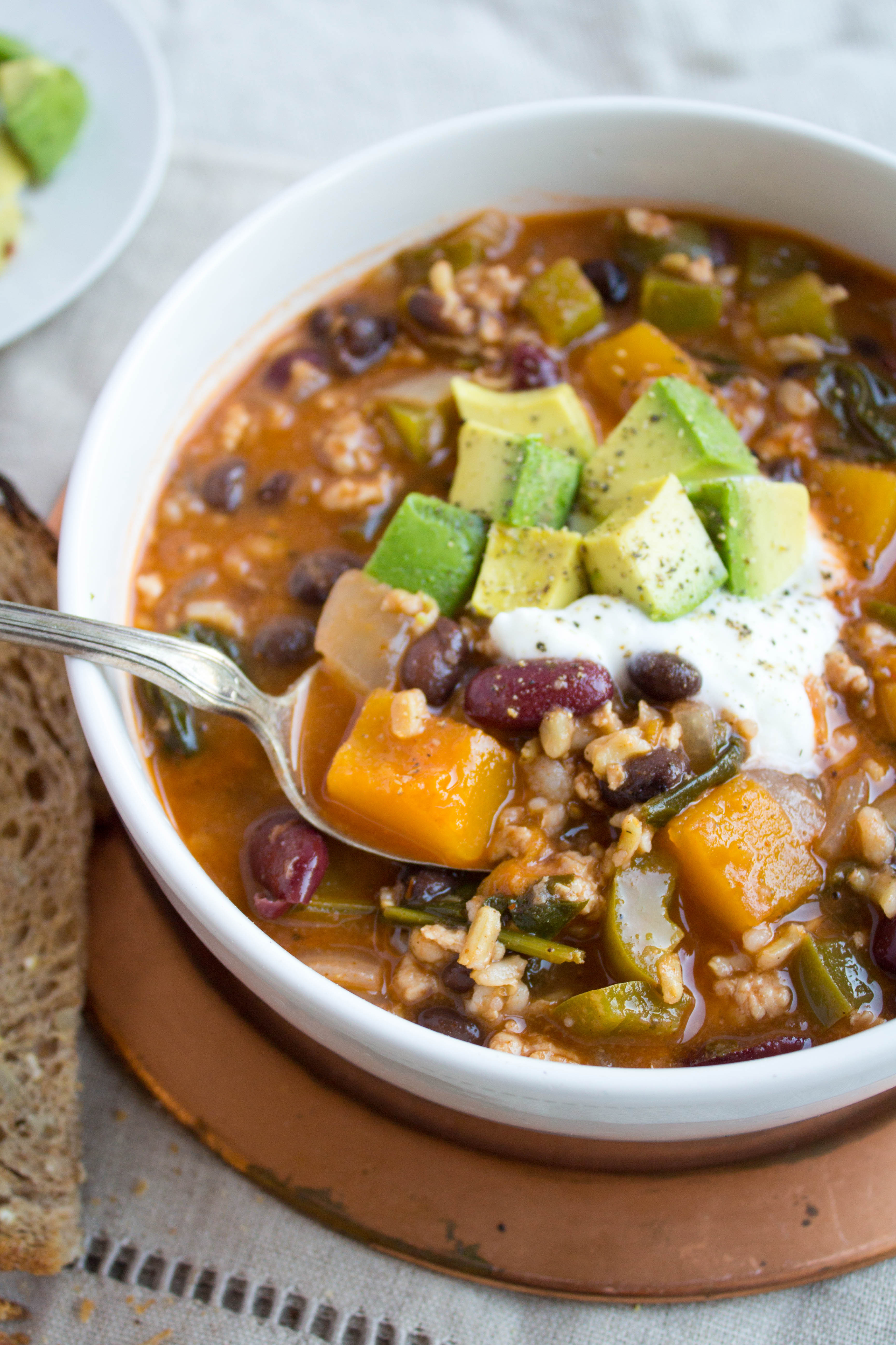 Turkey Chili Recipe
 Butternut Squash and Turkey Chili Recipe