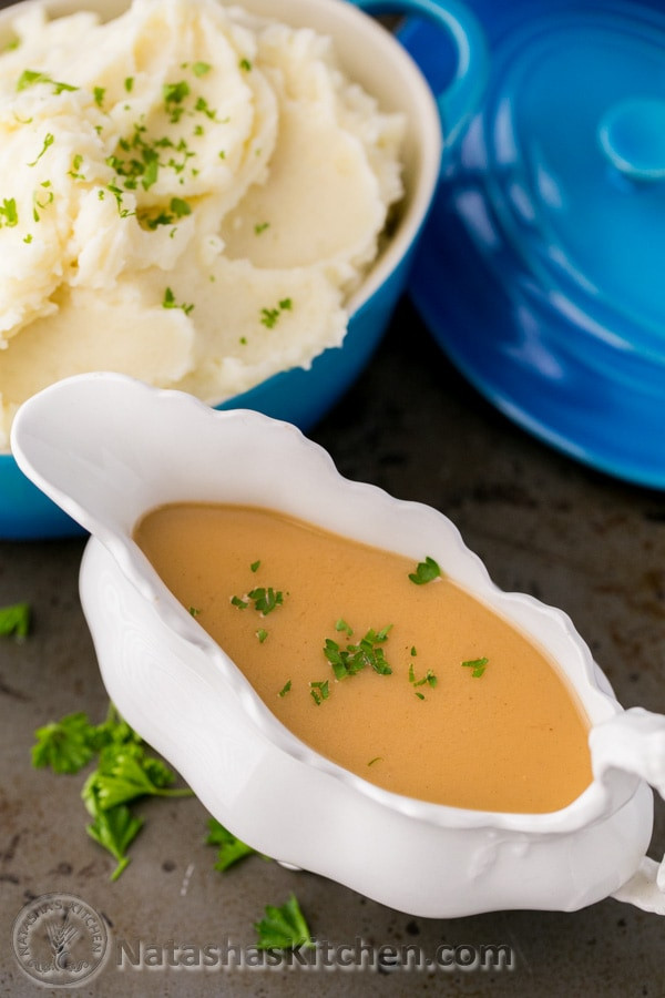 Turkey Gravy Recipe From Drippings
 Turkey Gravy Recipe Thanksgiving Gravy NatashasKitchen