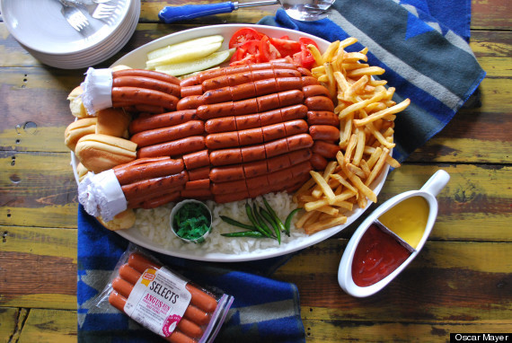 Turkey Hot Dogs
 This Is A Turkey Made Out Hot Dogs