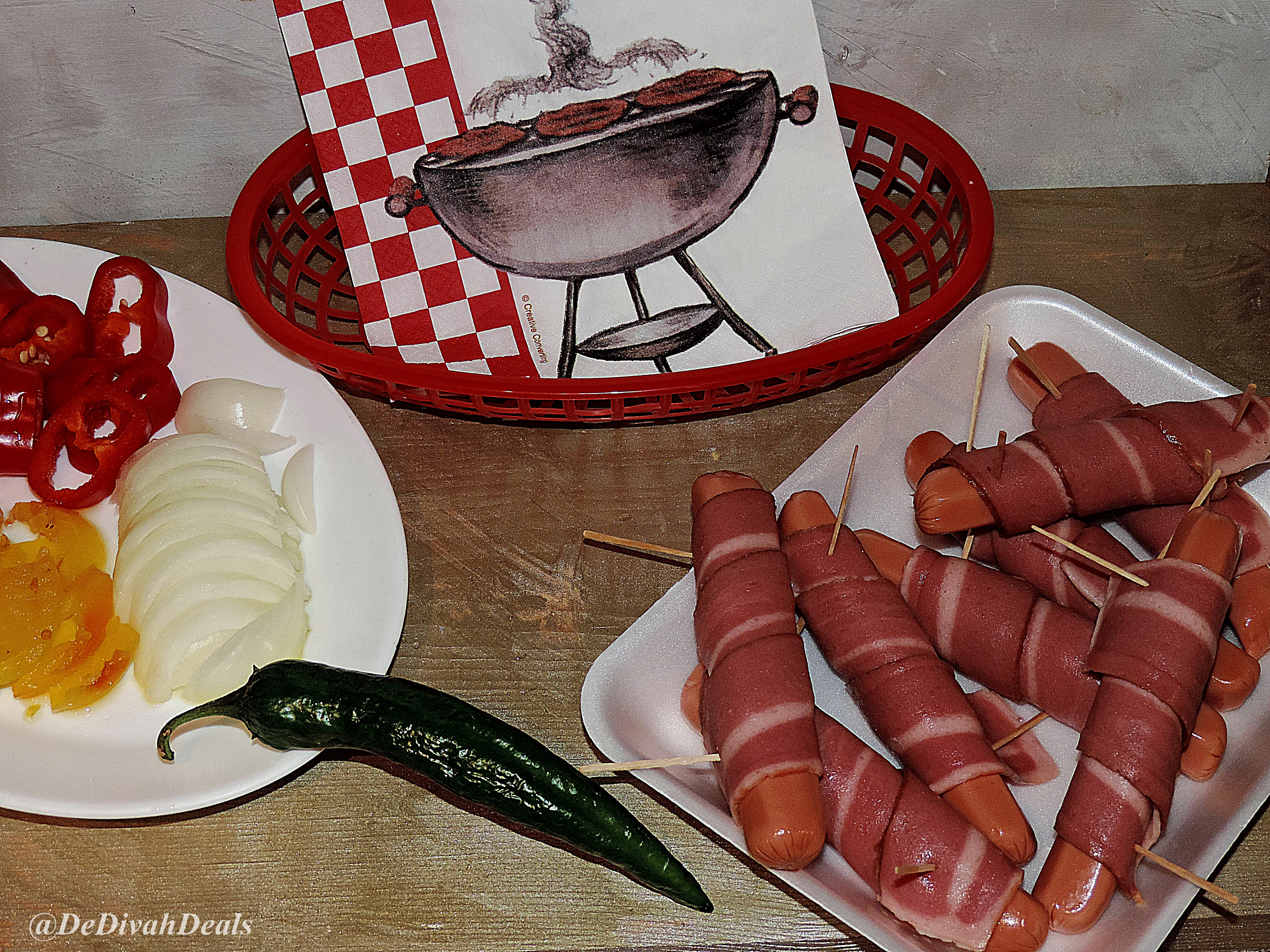 Turkey Hot Dogs
 Switch To Turkey Hot Dogs wrapped with Bacon DeDivahDeals