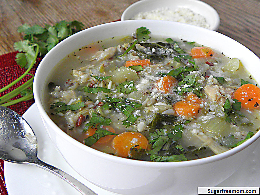 Turkey Kale Soup
 Crock Pot Turkey Kale Rice Soup