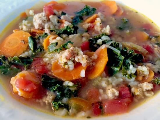 Turkey Kale Soup
 Turkey & Kale Soup with Rice & Fresh Veggies Lori s