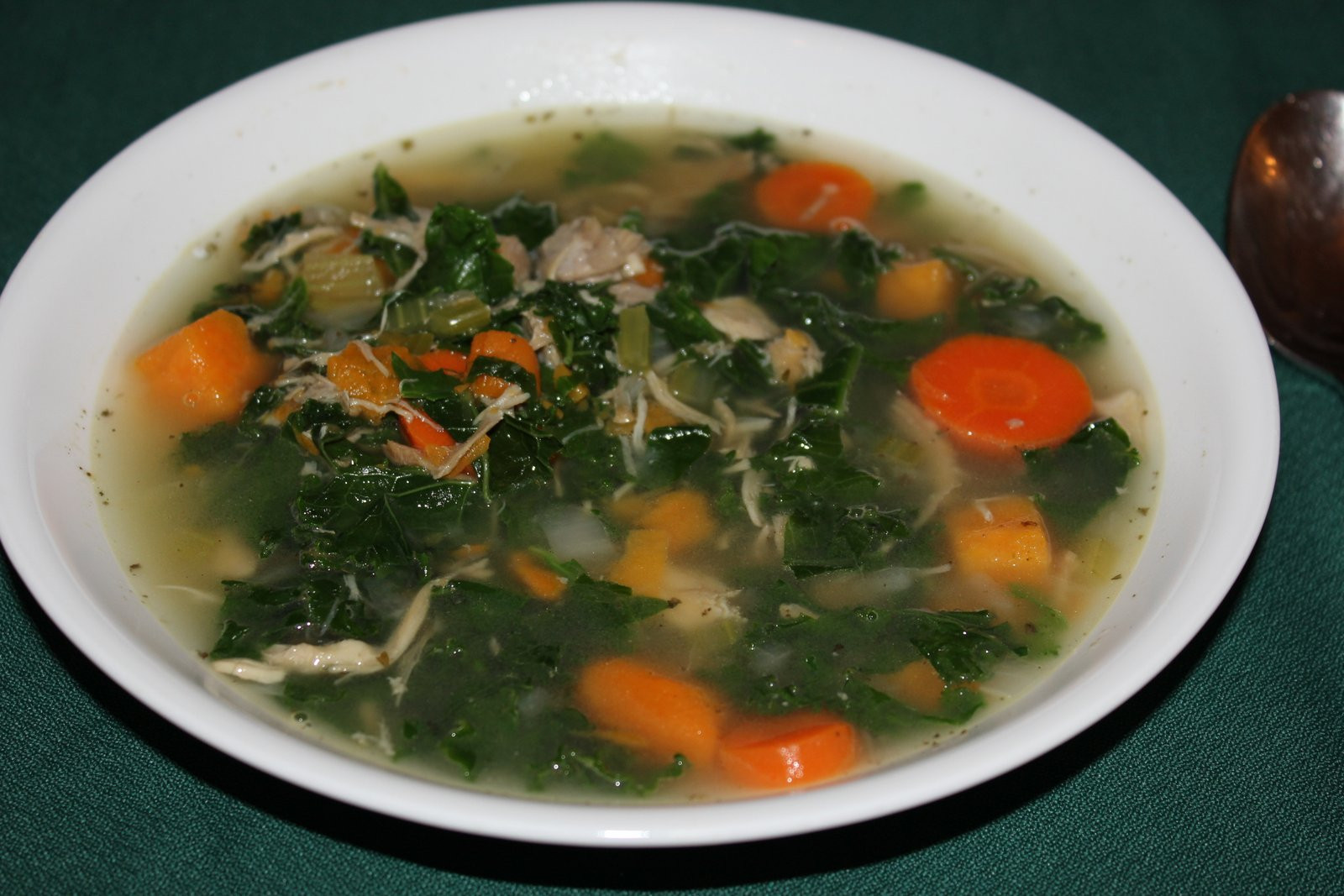 Turkey Kale Soup
 Gluten Free Travels Paleo Turkey and Kale Soup