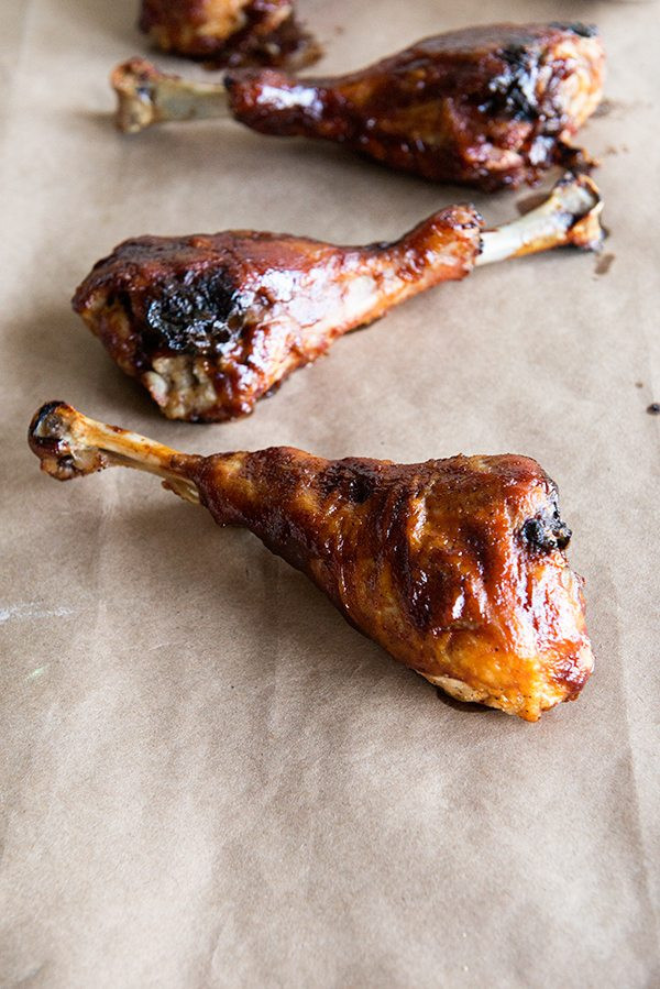 Turkey Legs In Oven
 Grilled BBQ Turkey Legs Recipe Dine and Dish