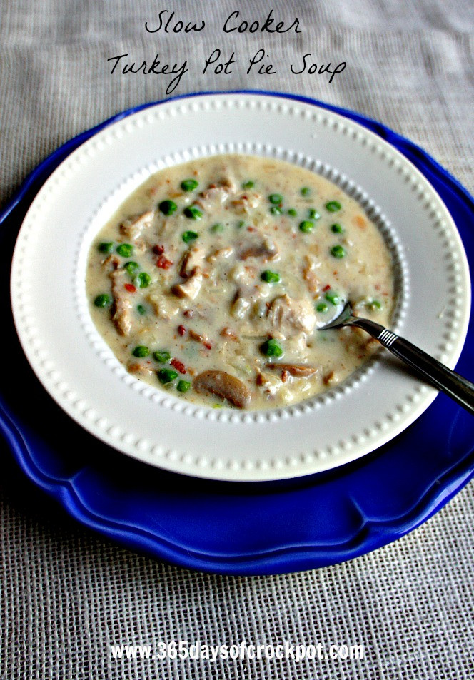 Turkey Pot Pie Soup
 Recipe for Slow Cooker Crock Pot Turkey Pot Pie Soup