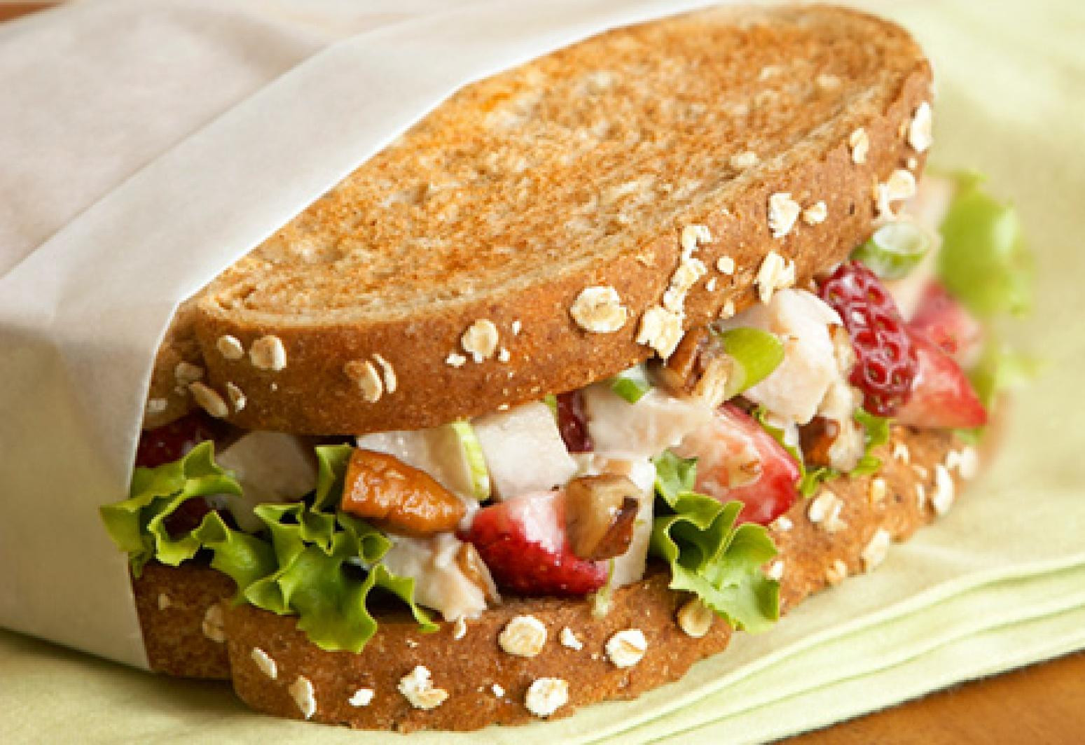 Turkey Salad Sandwich
 Balsamic Berry and Turkey Salad Sandwiches Recipe