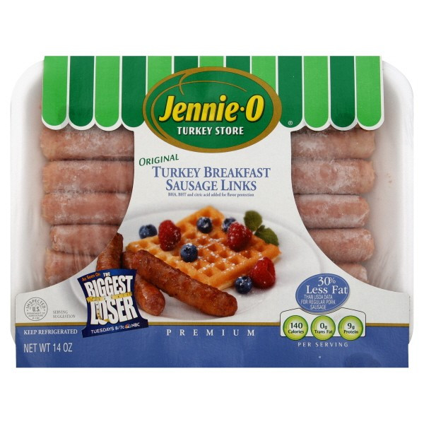 Turkey Sausage Nutrition
 Jennie O Turkey Breakfast Sausage Links Nutrition