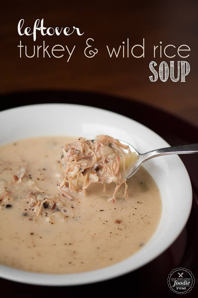 Turkey Soup From Leftover
 Leftover Turkey & Wild Rice Soup