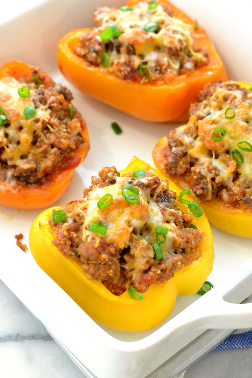 Turkey Stuffed Bell Peppers
 Turkey Quinoa Stuffed Bell Peppers Love & Food ForEva