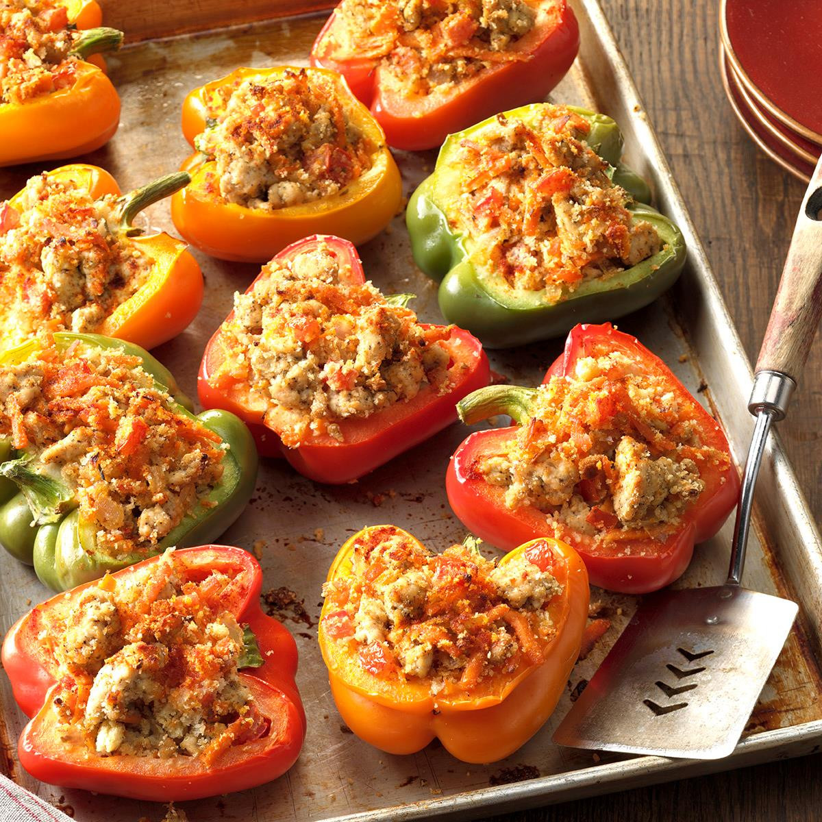 Turkey Stuffed Bell Peppers
 Turkey Stuffed Bell Peppers Recipe