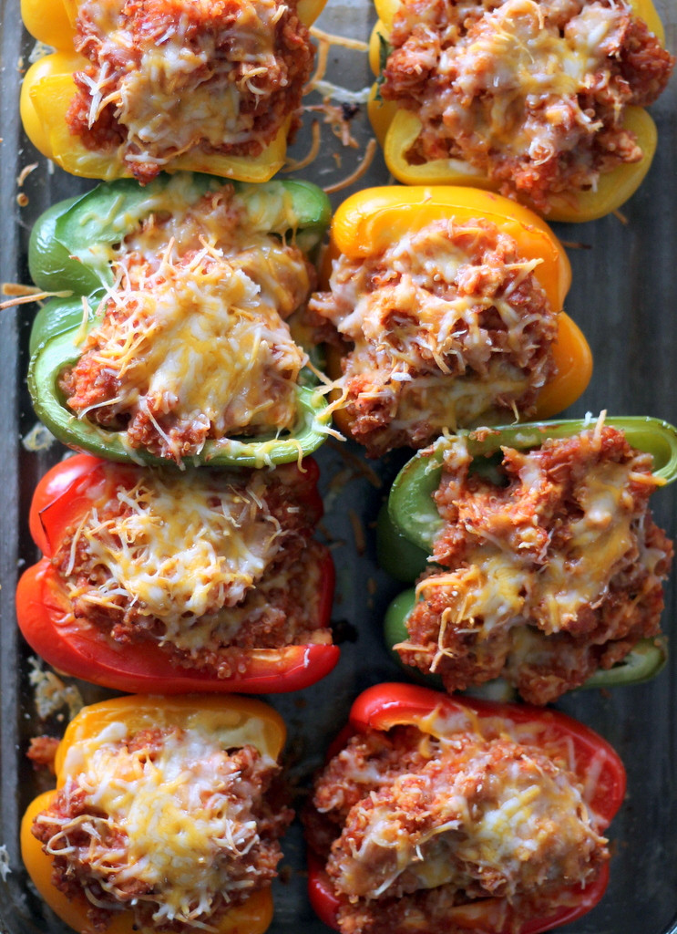 Turkey Stuffed Bell Peppers
 Quinoa and Turkey Sloppy Joe Stuffed Bell Peppers