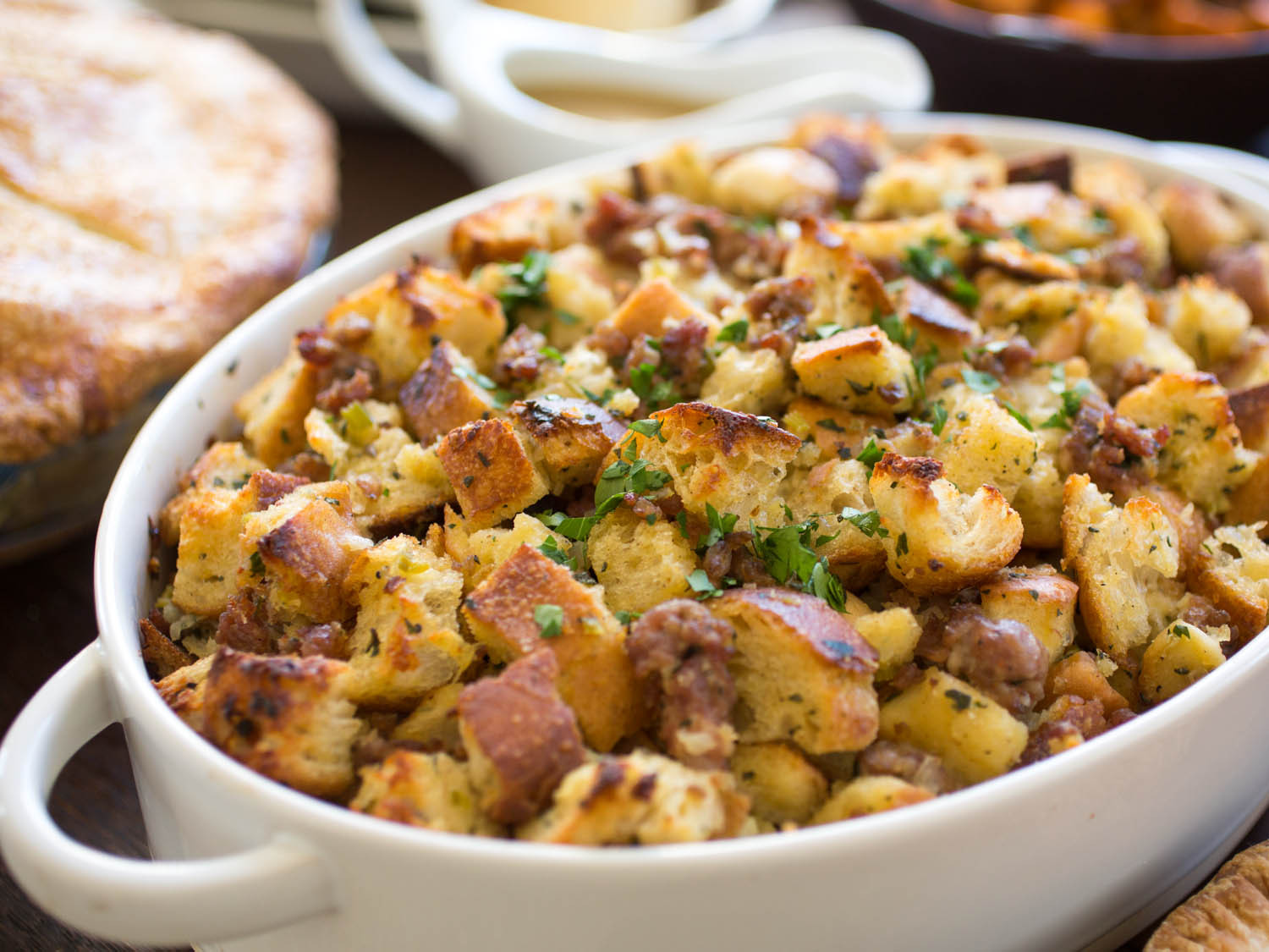 Turkey Stuffing With Sausage
 For Stale Bread How to Oven Dry Bread for Faster More