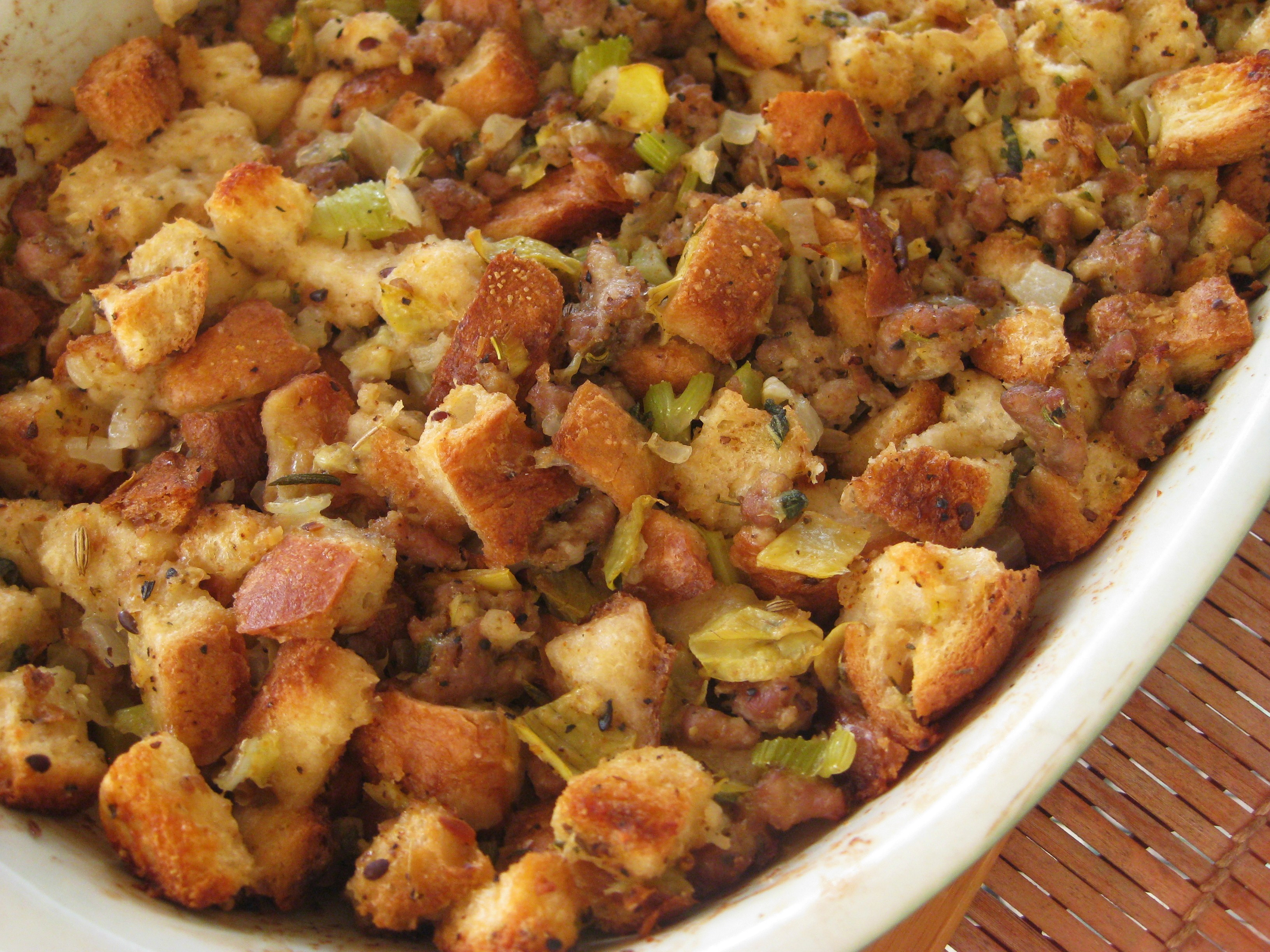 Turkey Stuffing With Sausage
 Artichoke and Vegan Sausage Stuffing