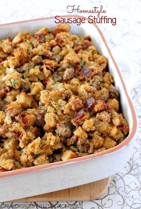 Turkey Stuffing With Sausage
 Homestyle Sausage Stuffing