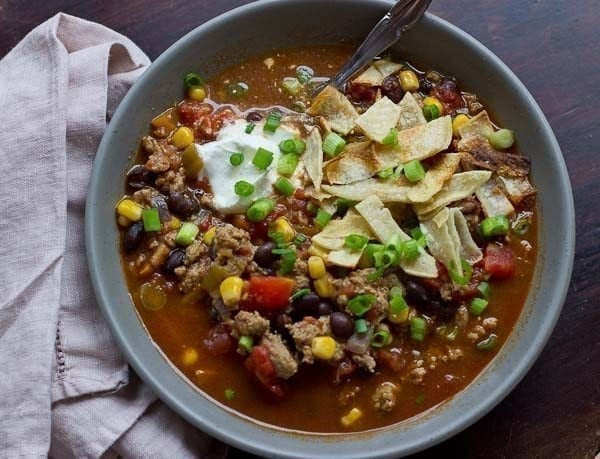 Turkey Taco Soup
 Tasty 15 Minute Turkey Taco Soup Recipe