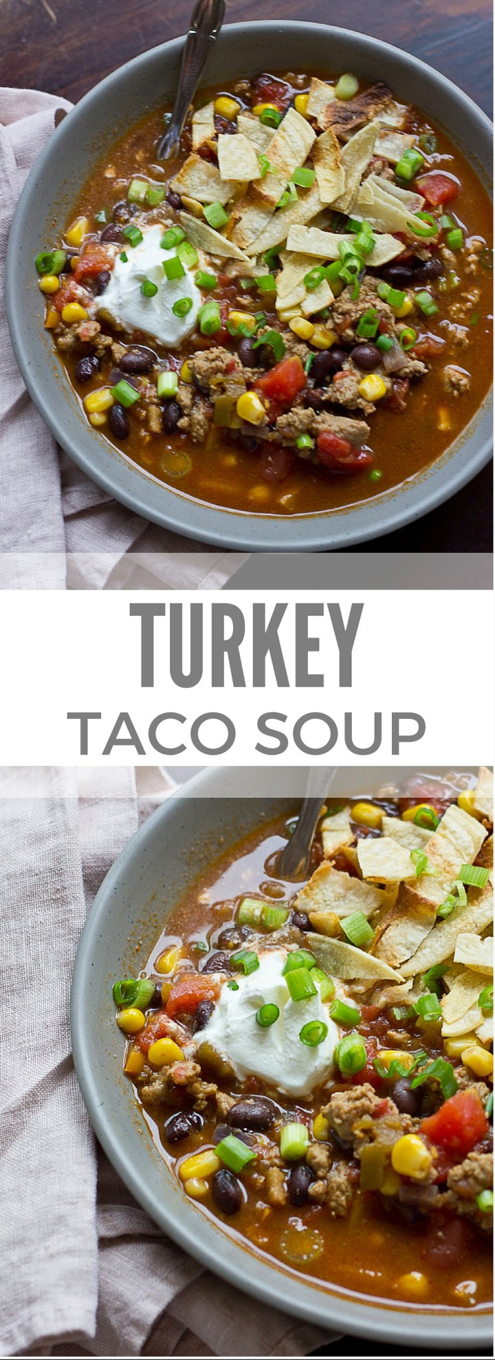 Turkey Taco Soup
 ground turkey taco soup recipe