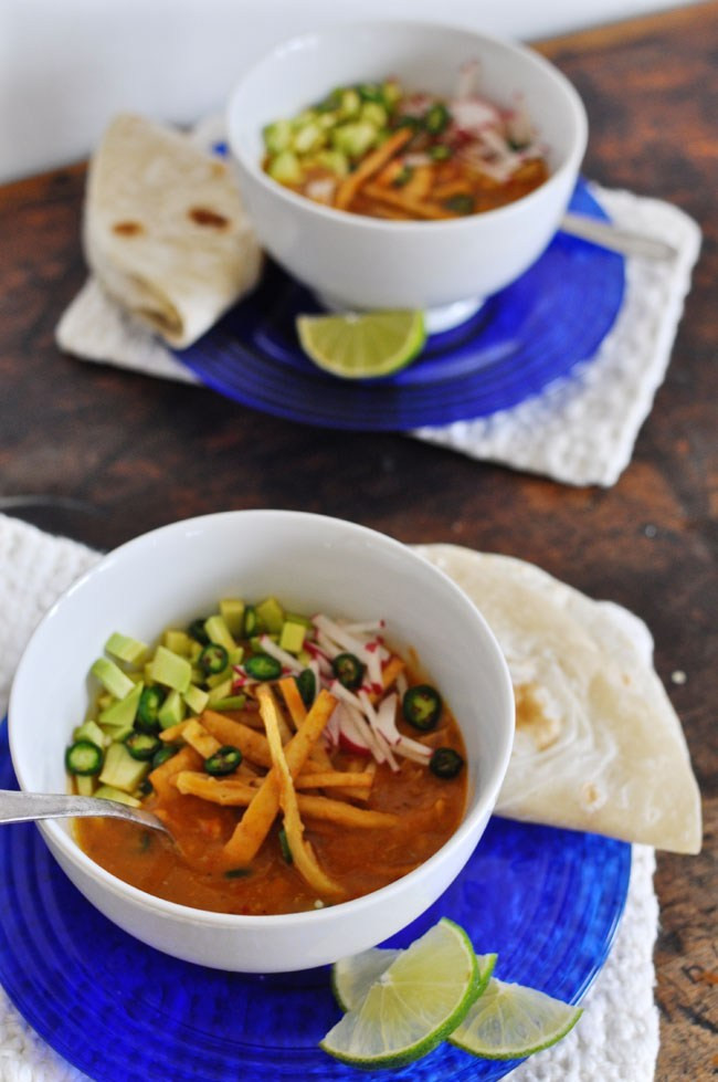 Turkey Tortilla Soup
 Leftover Turkey Tortilla Soup