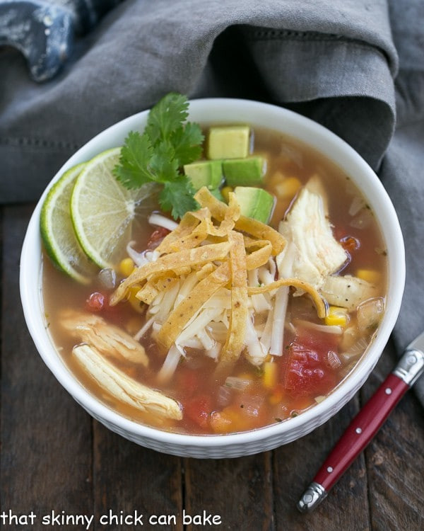 Turkey Tortilla Soup
 Leftover Turkey Tortilla Soup SundaySupper That Skinny