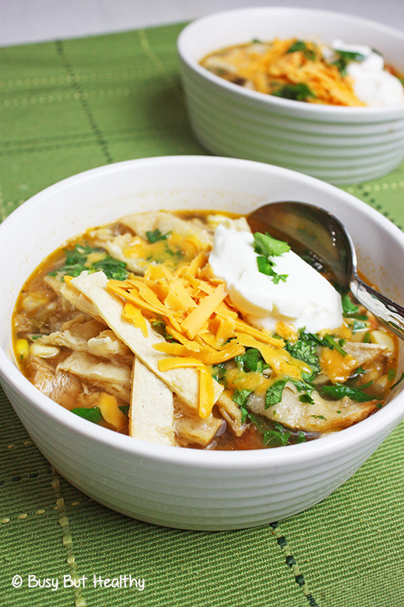 Turkey Tortilla Soup
 Healthy Turkey Tortilla Soup Busy But Healthy