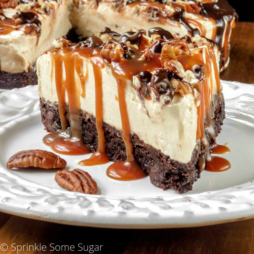 Turtle Cheesecake Recipe
 No Bake Caramel Turtle Cheesecake Sprinkle Some Sugar