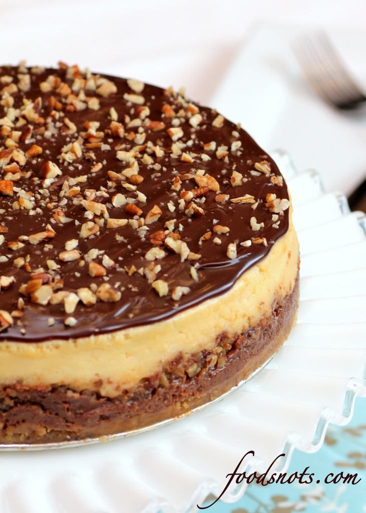 Turtle Cheesecake Recipe
 Layered Turtle Cheesecake Recipe Snobs