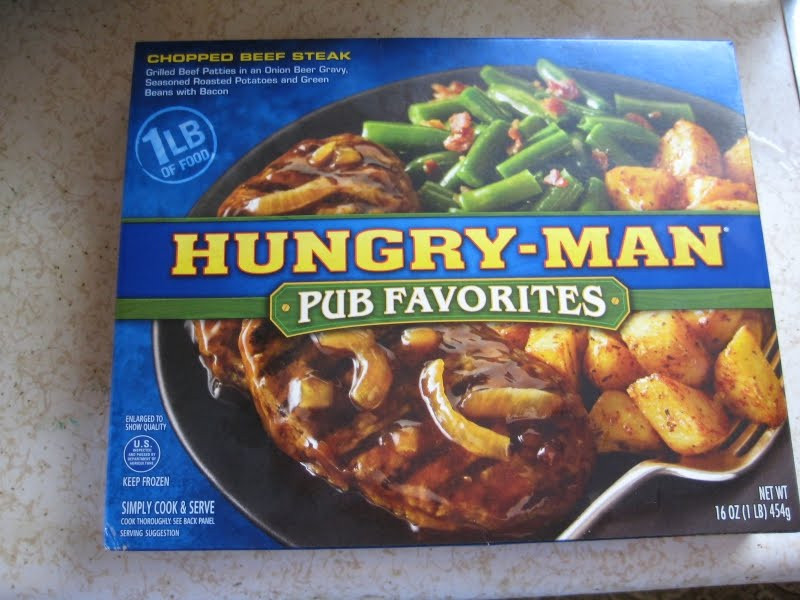 Tv Dinner Brands
 Frozen Friday Hungry Man Chopped Beef Steak