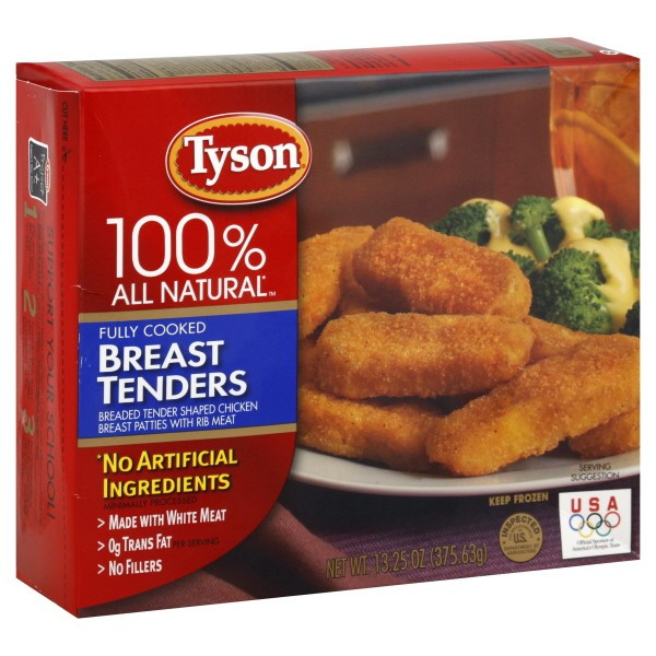 Tyson Chicken Tenders
 Tyson Chicken Breast Tenders Breaded Fully Cooked All