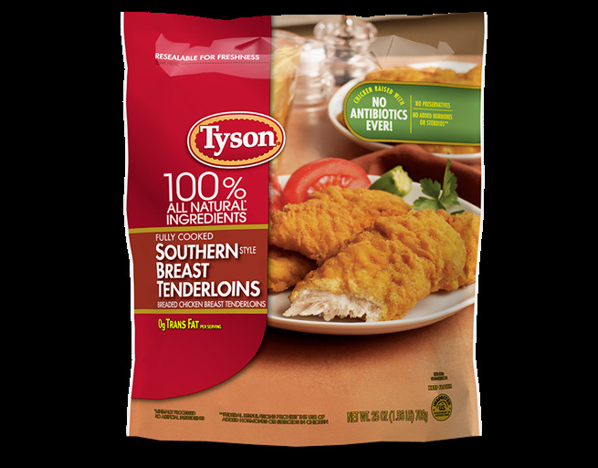 Tyson Chicken Tenders
 Southern Style Chicken Tenders