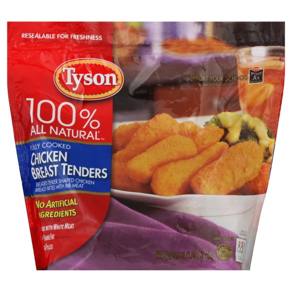 Tyson Chicken Tenders
 Tyson Chicken Breast Tenders Breaded Fully Cooked All