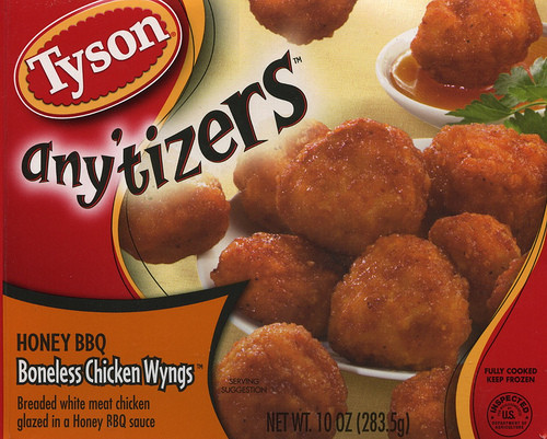 Tyson Chicken Wings
 Tyson Anytizers Honey BBQ Boneless Chicken Wings Food In