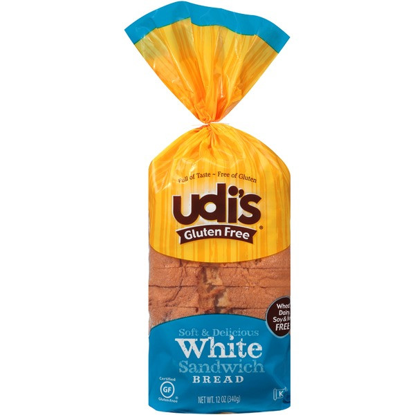 Udis Gluten Free Bread
 Udi s Gluten Free White Sandwich Bread from Whole Foods