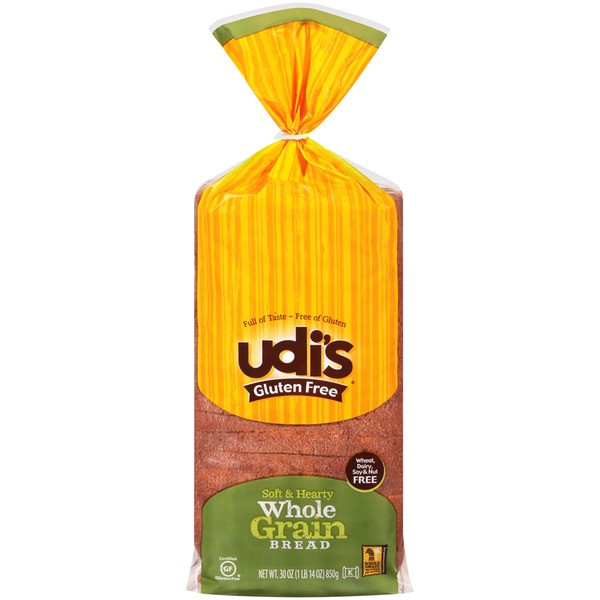 Udis Gluten Free Bread
 Udi s Gluten Free Whole Grain Bread 30 oz from Costco