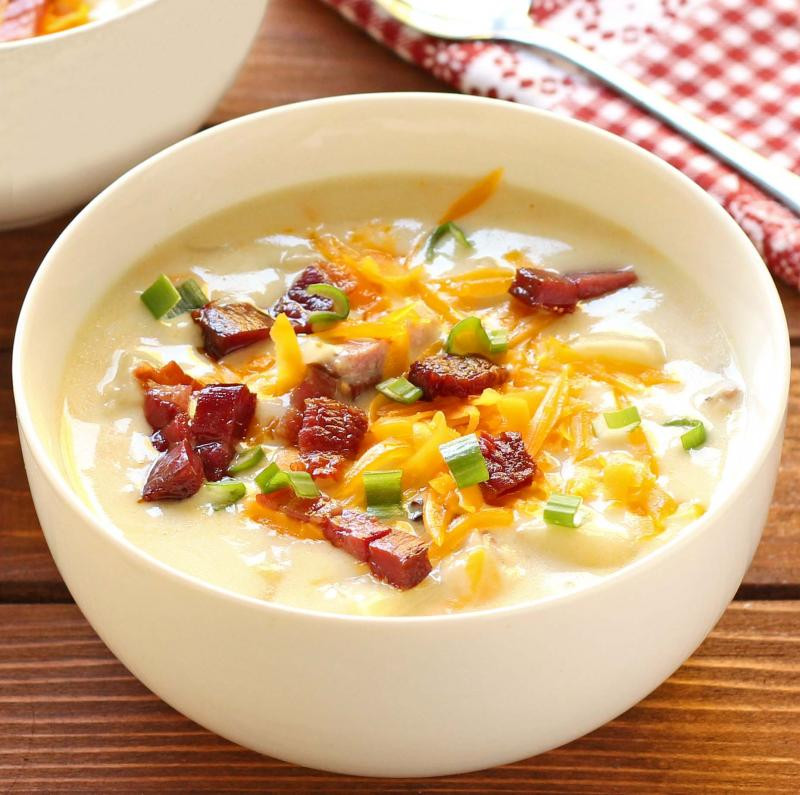 Ultimate Potato Soup
 Bacon Salt Ultimate Potato Soup Made with Bacon Salt