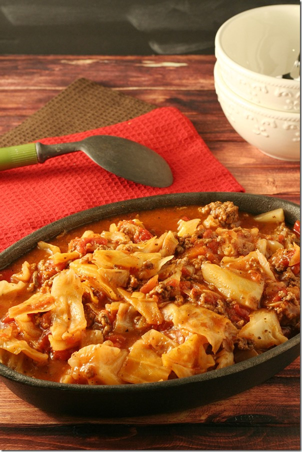 Unstuffed Cabbage Casserole
 Unstuffed Cabbage Roll Casserole SundaySupper Yours and