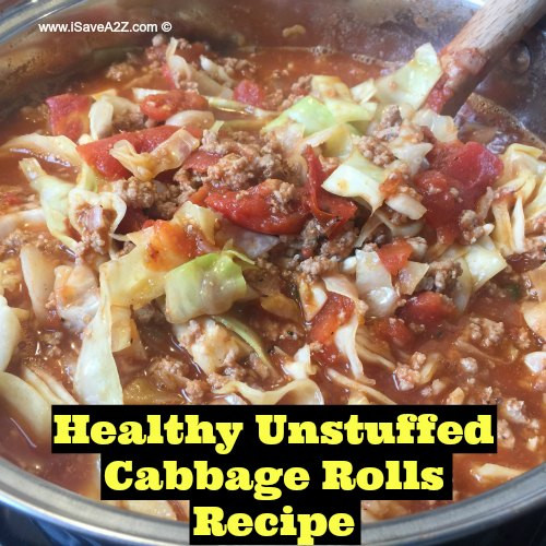 Unstuffed Cabbage Roll Soup
 Healthy Unstuffed Cabbage Rolls Soup Recipe iSaveA2Z