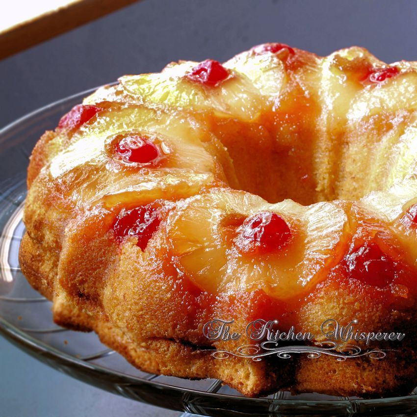 Upside Down Pineapple Bundt Cake
 Pineapple Banana Upside Down Bundt Cake