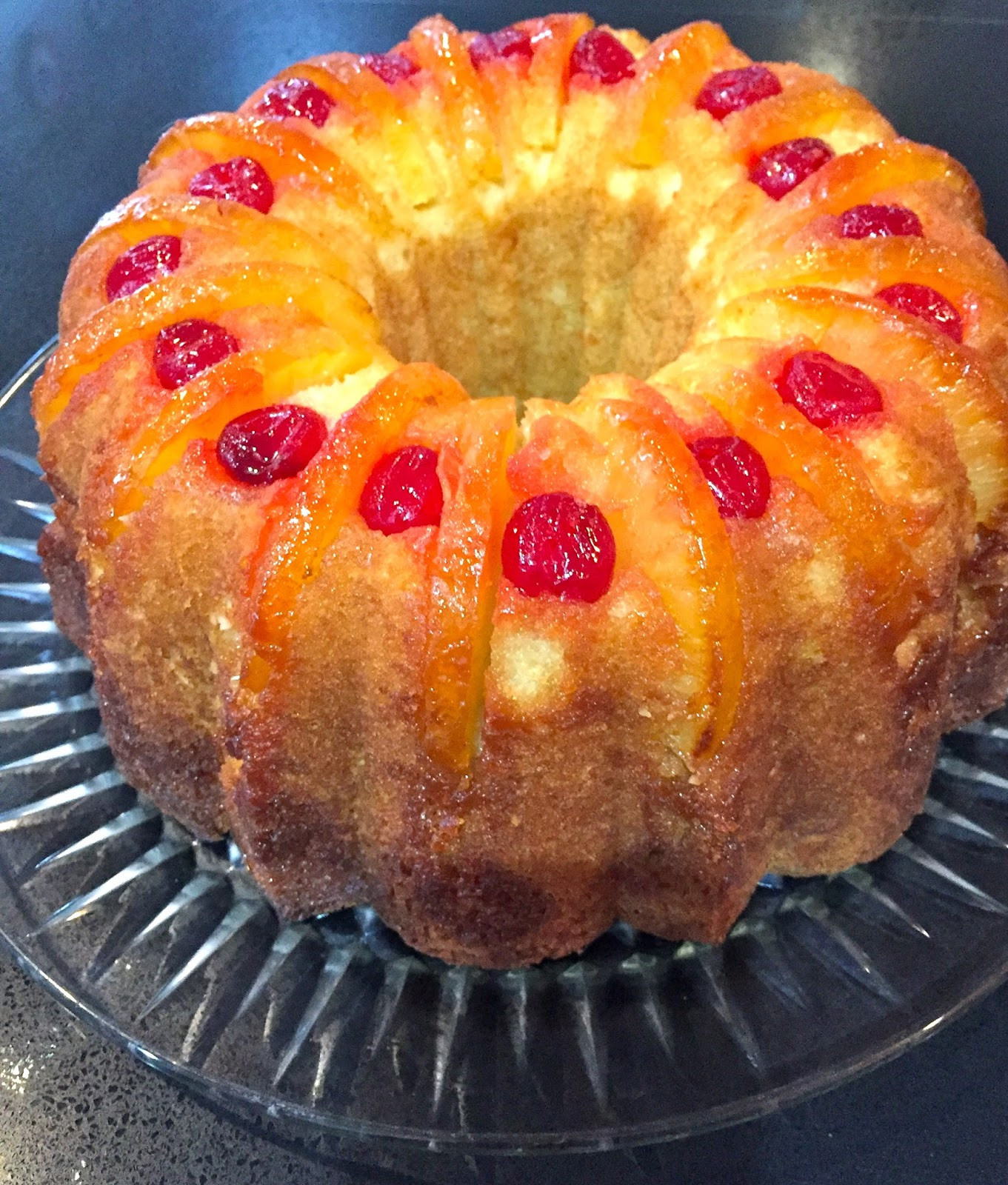 Upside Down Pineapple Bundt Cake
 My Mother s Apron Strings Upside Down Pineapple Bundt Cake