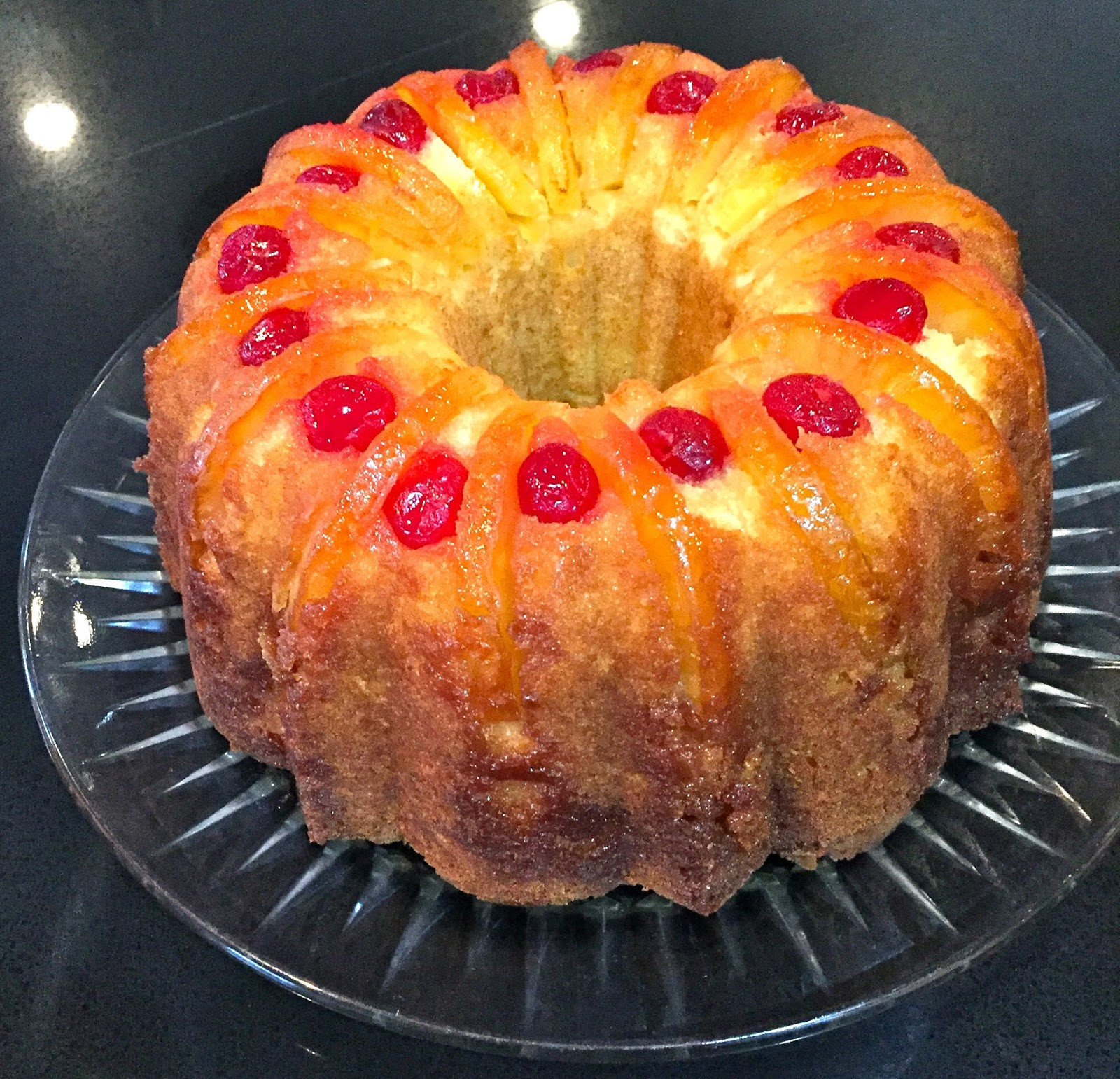 Upside Down Pineapple Bundt Cake
 My Mother s Apron Strings Upside Down Pineapple Bundt Cake