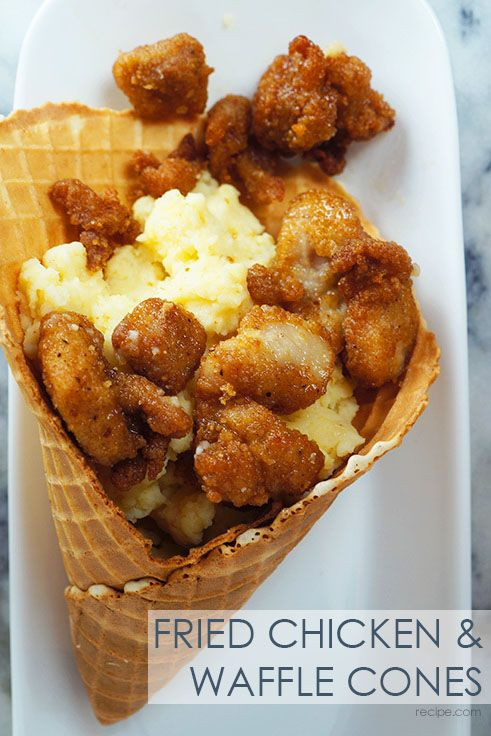 Us Fried Chicken
 Trust us This quick fried chicken and waffle cone recipe
