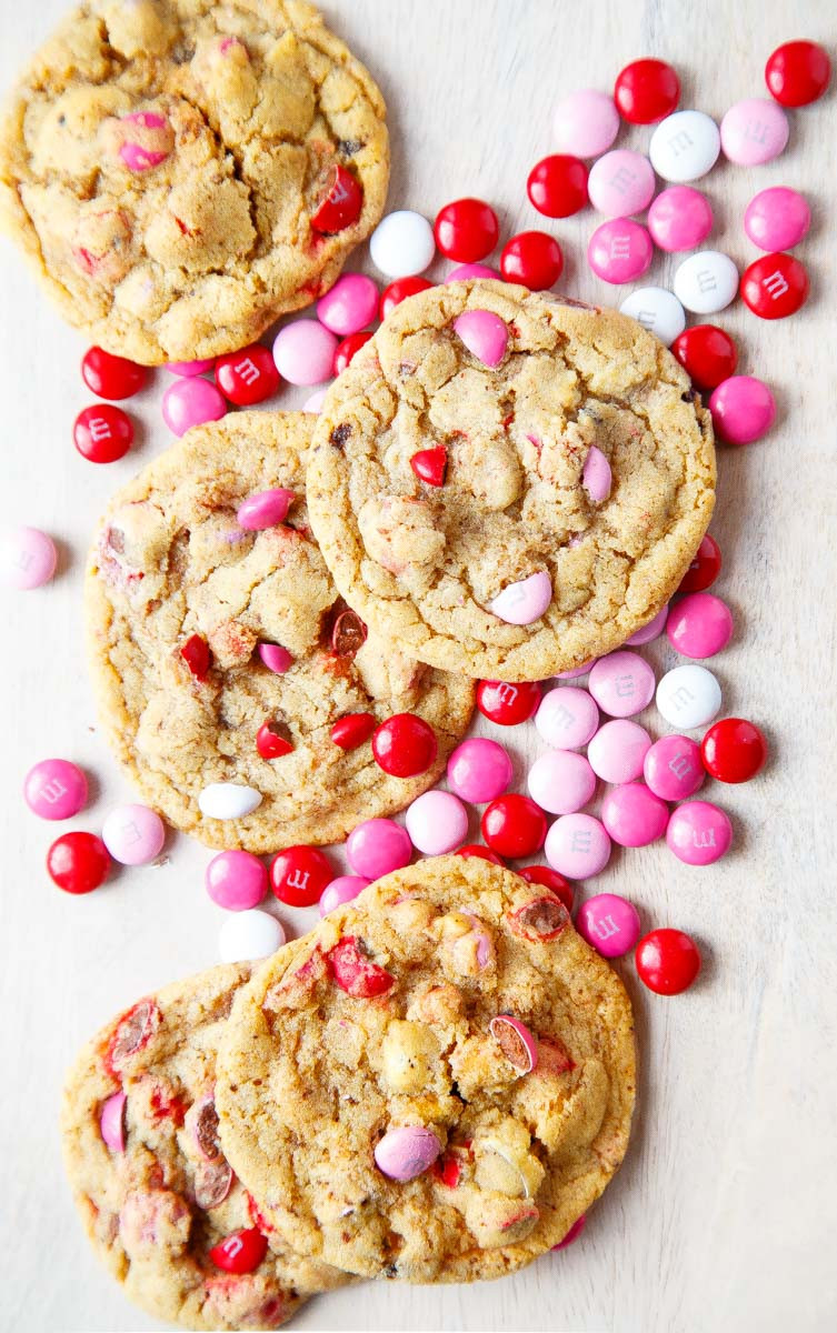 Valentine Day Cookies Recipe
 MM Cookies soft and chewy using Valentine s Day m&ms