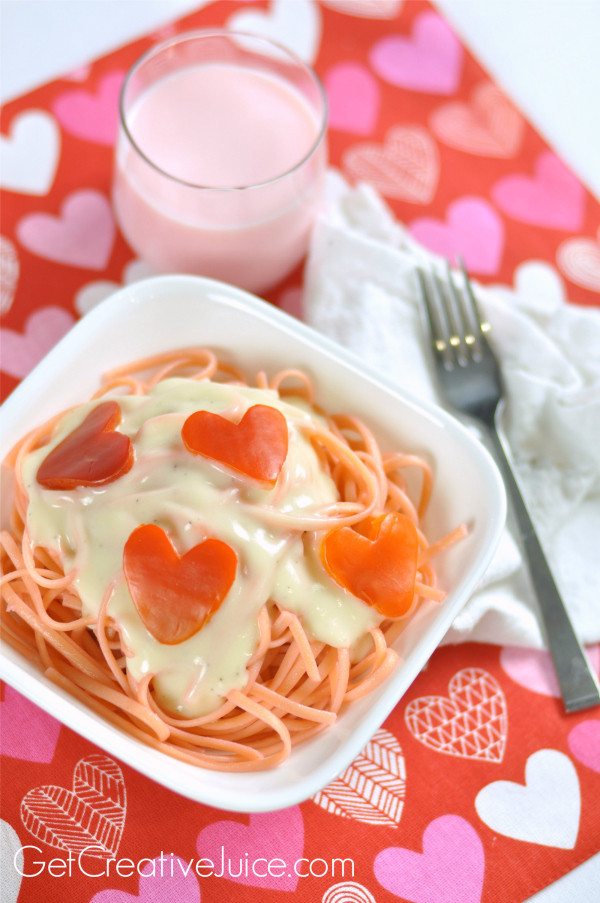 Valentine Dinner Ideas
 Valentines Day Dinner Idea Pink Pasta & Red Pepper Hearts