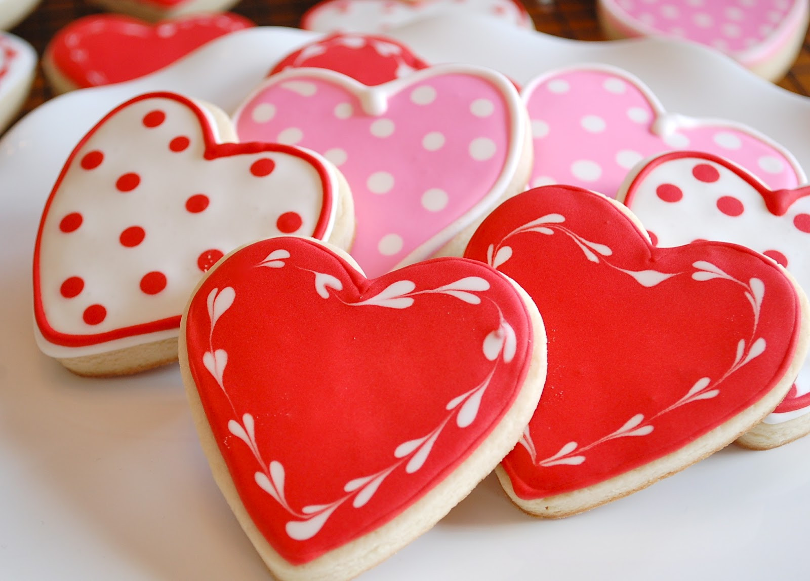 Valentines Day Cookies
 Chef Mommy Valentine s Day Heart Sugar Cookies