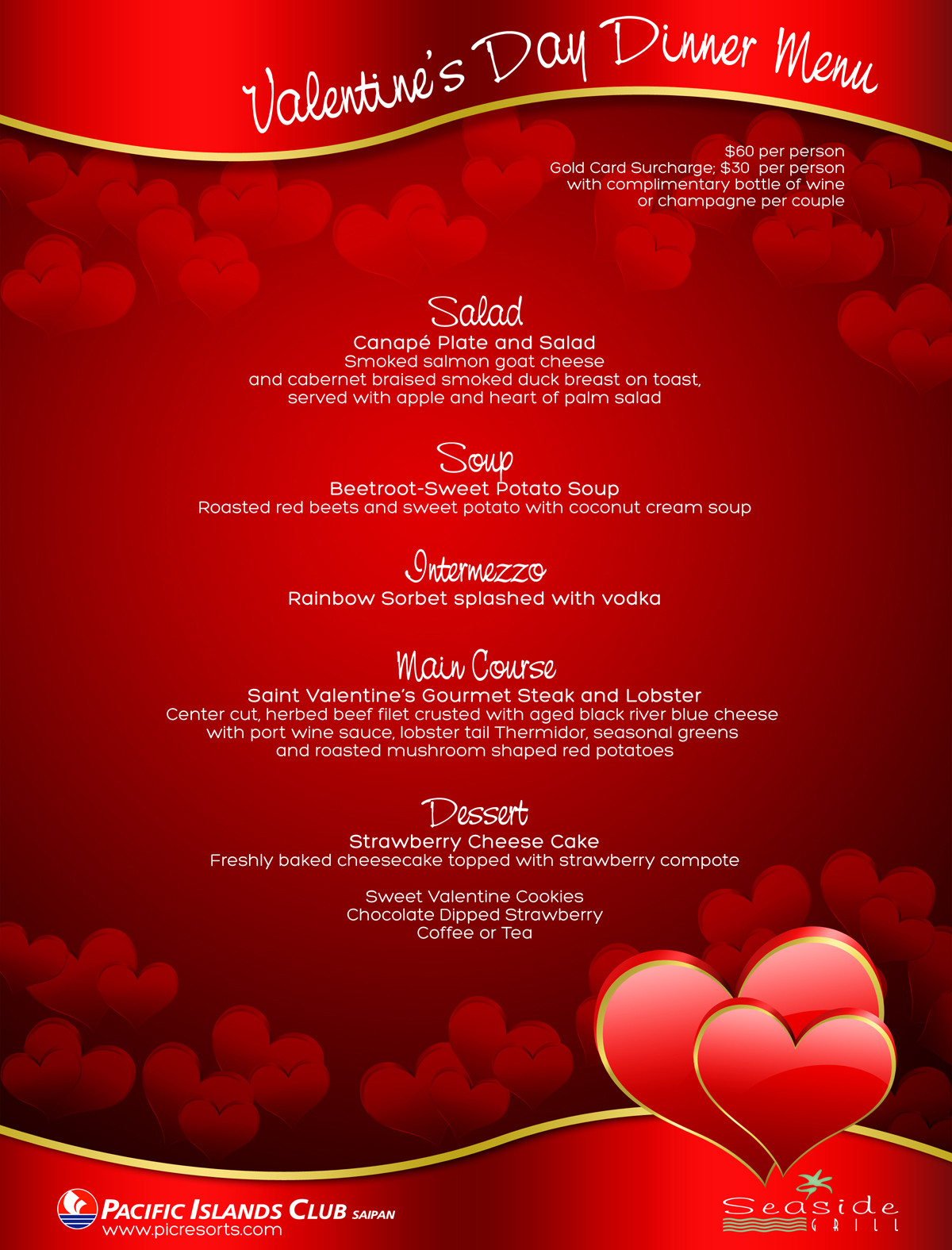 Valentines Day Dinner
 PIC Saipan s Blog