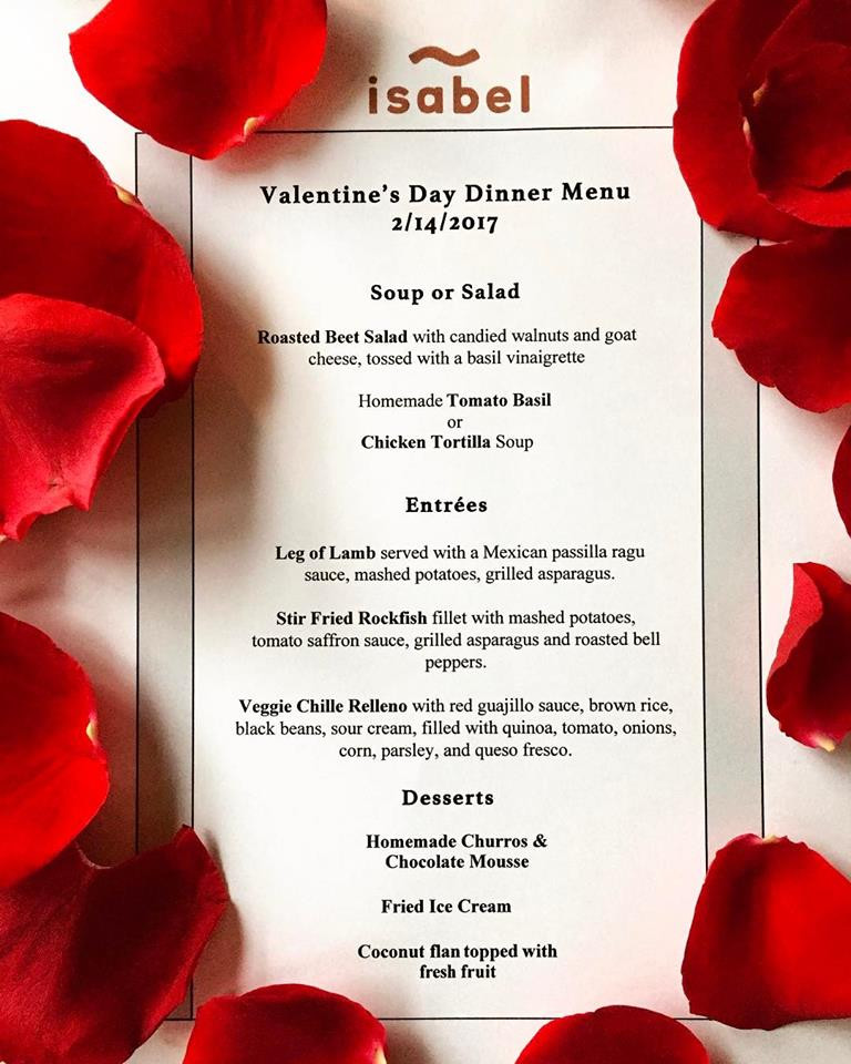 Valentines Dinner 2017
 Valentine s Day Dinner 2017 Isabel Pearl