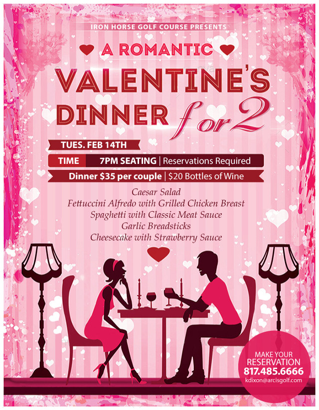 Valentines Dinner 2017
 Valentines Dinner Iron Horse Golf Course