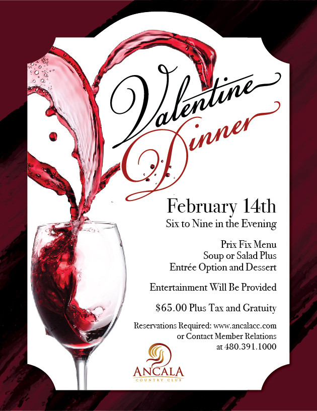 Valentines Dinner 2017
 Valentine Day Wine Dinner Ancala Country Club