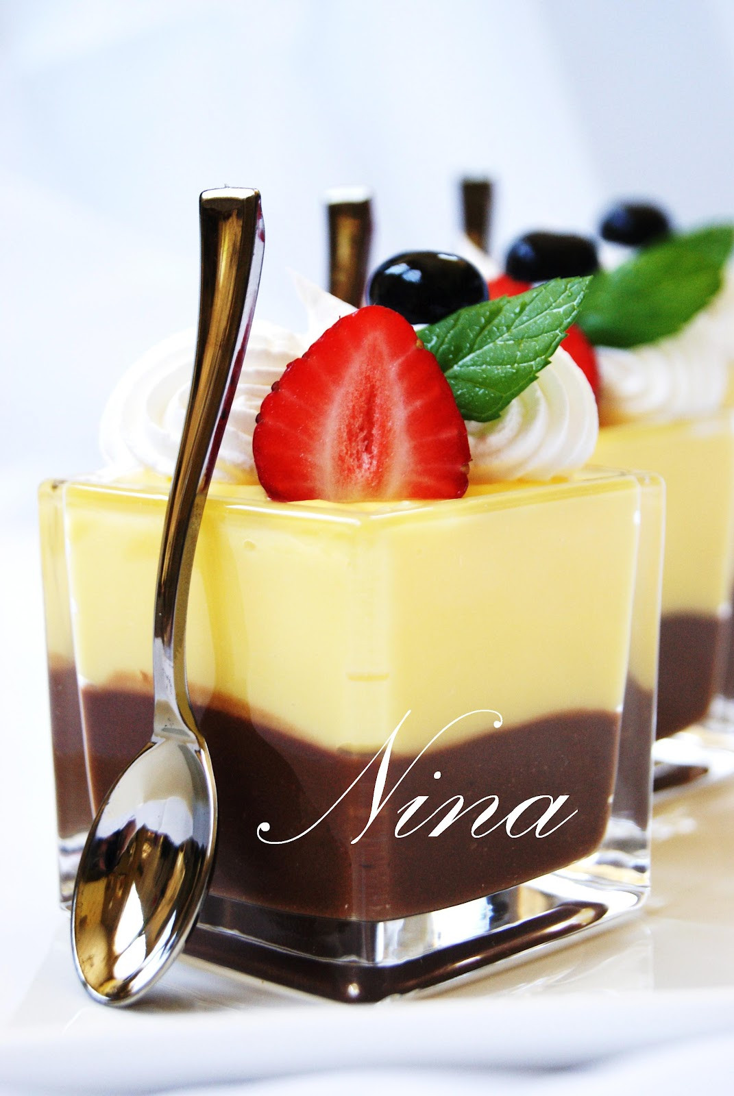 Vanilla Pudding Desserts
 NINA S RECIPES CHOCOLATE AND VANILLA PUDDING DESSERT